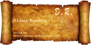Diósy Renáta névjegykártya